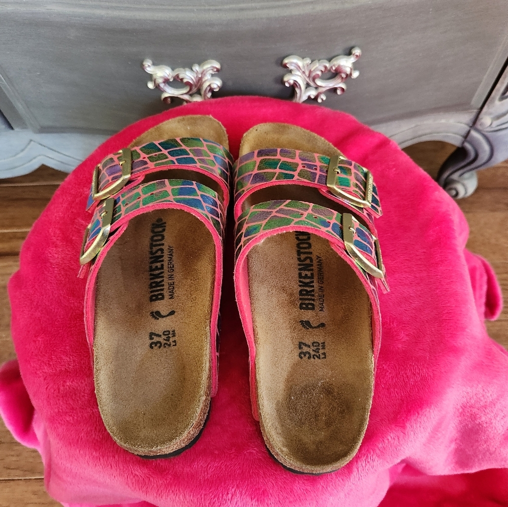 Birkenstock Arizona Gator Gleam Pink - Picture 4 of 8